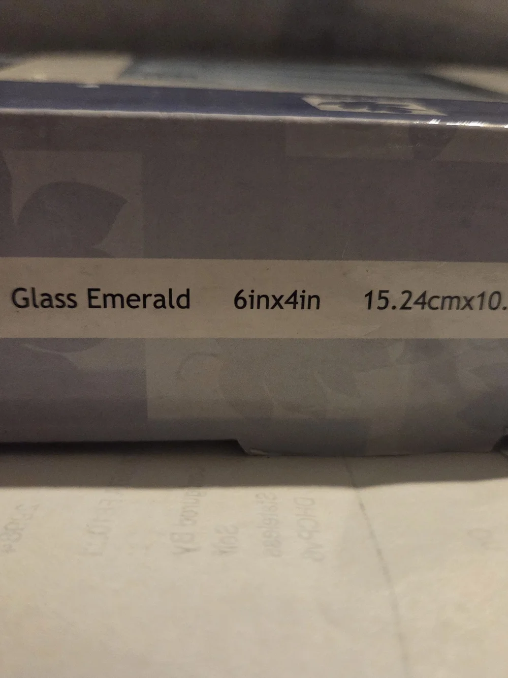 SixTrees Glass Emerald 6x4in Heavy Picture Frame - Clear/Light Green